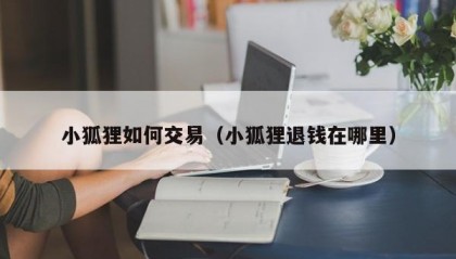 小狐狸如何交易（小狐狸退钱在哪里）